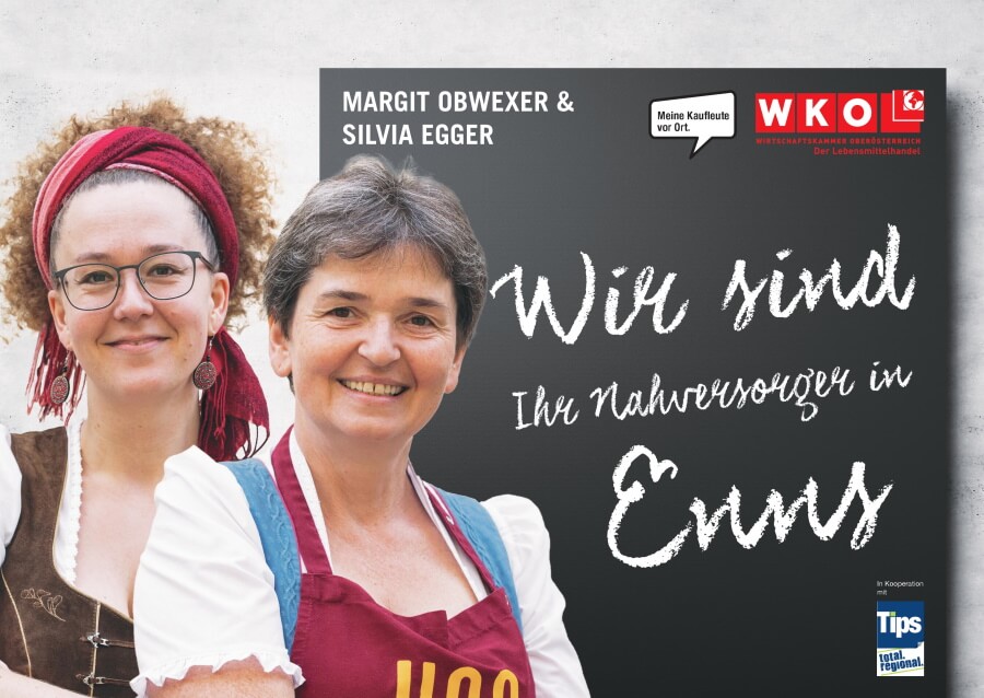 Margit Obwexer und Silvia Egger vom Hofladen Enns